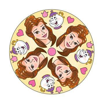 Midi Mandala-Designer Disney Princess - Kreativ set