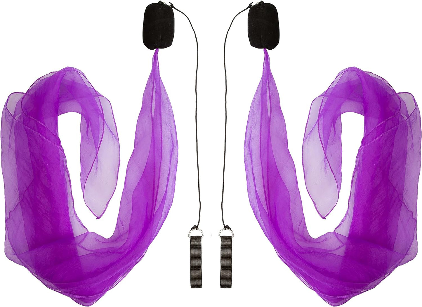 Diabolo Freizeitsport 40cm UV leucht Poi in Lila Angel Wings- ! RETOURENWARE !