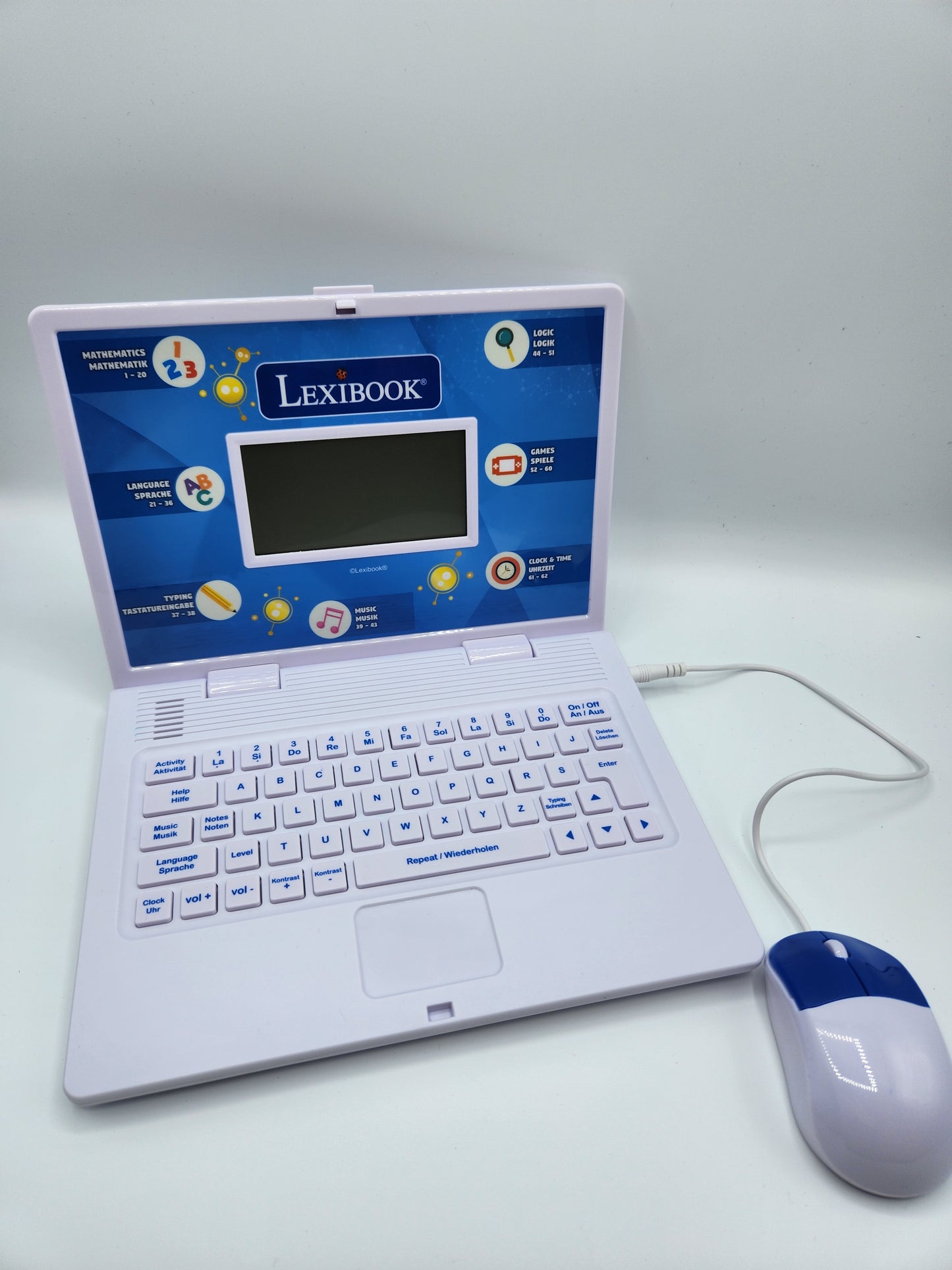 Lexibook Zweisprachiger Lernlaptop blau/weiß - ! RETOURENWARE !